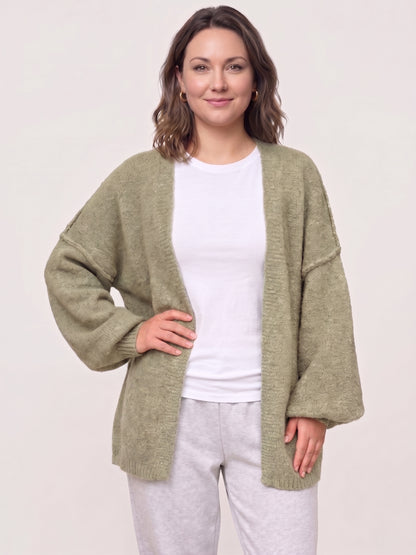 Lightweight Open Front Cardigan